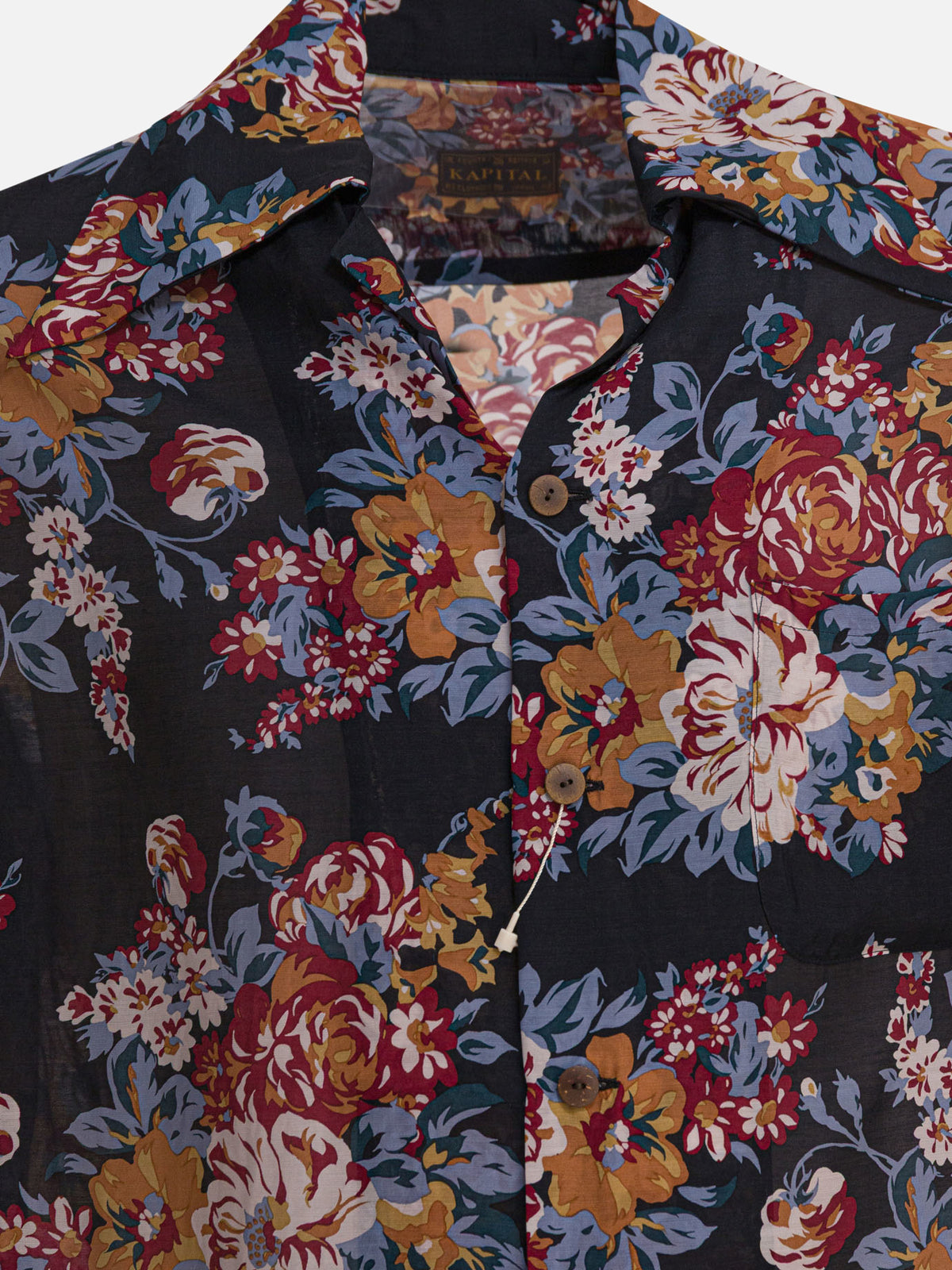 KAPITAL "Aloha" shirt Black - VIETTI
