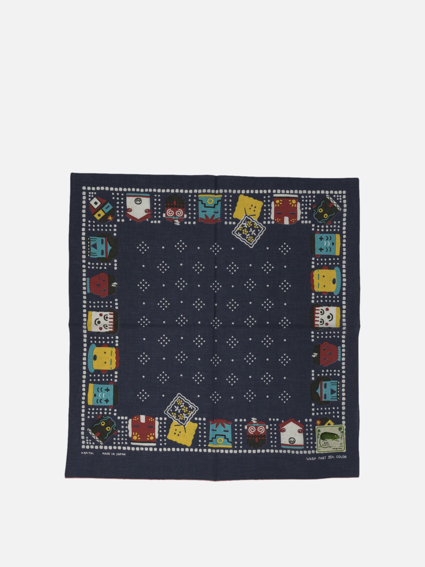 Foulard 100% cotton  Blu - KAPITAL Uomo | PDP | VIETTI Online Store | thumbnail