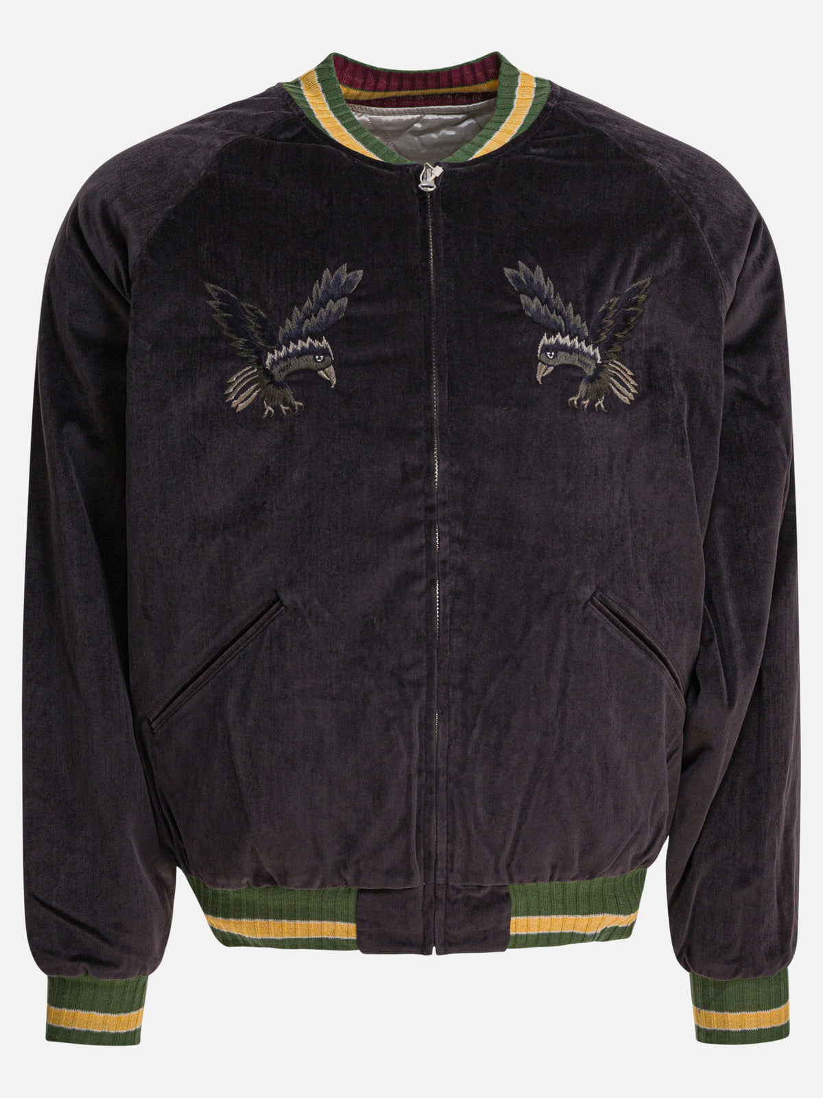 KAPITAL Bomber jacket "Souvenir" Black