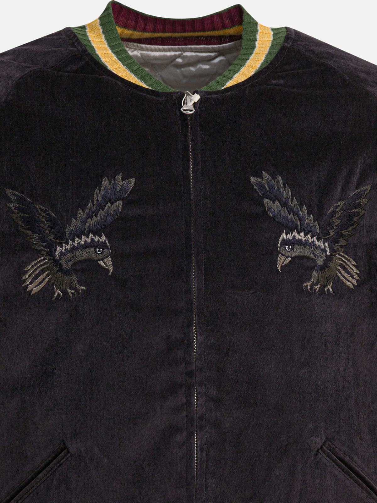 KAPITAL Bomber jacket "Souvenir" Black