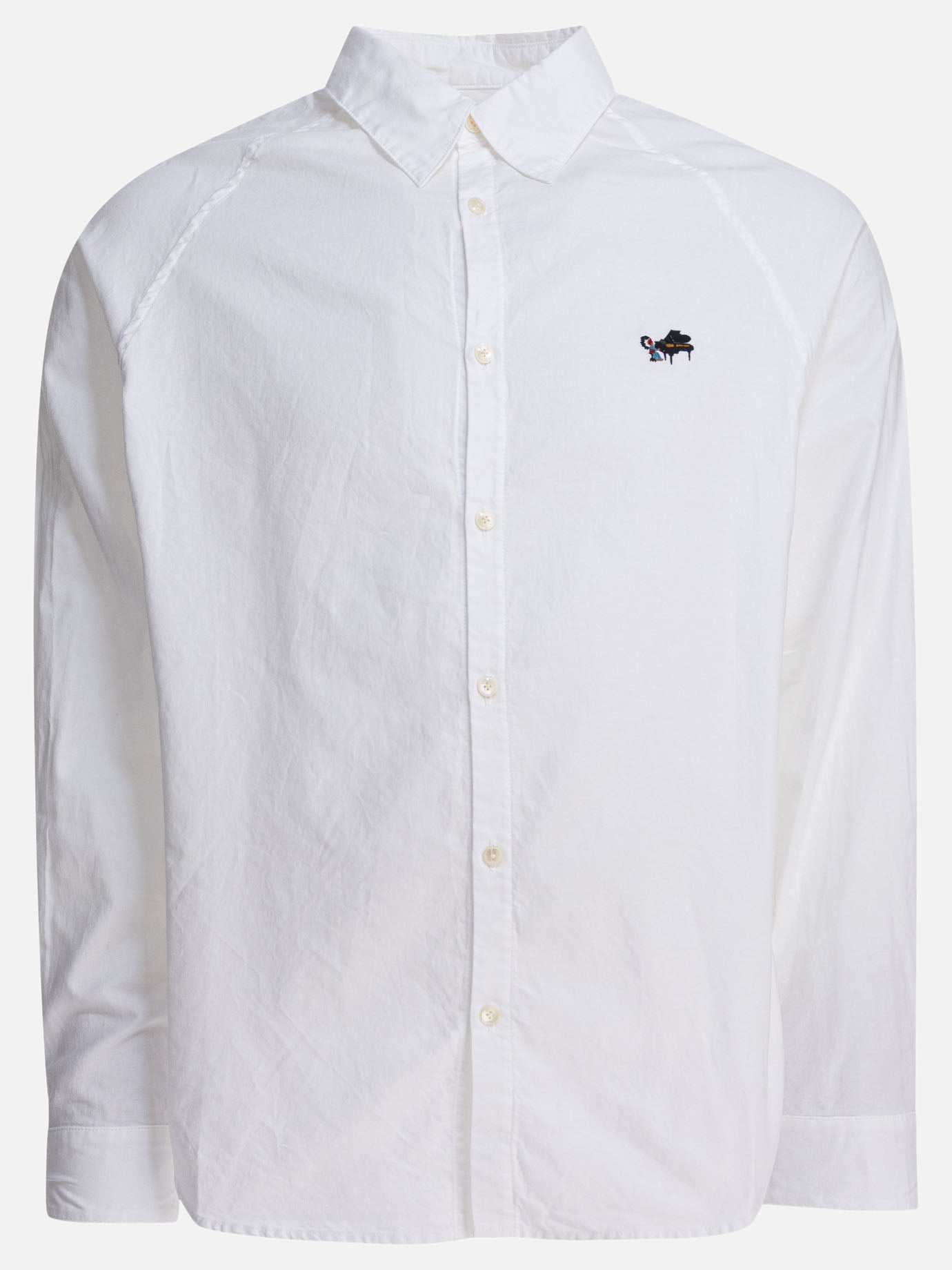 Camicie casual Solid colour  Bianco - KAPITAL Uomo | PDP | VIETTI Online Store | Zoom-Modal
