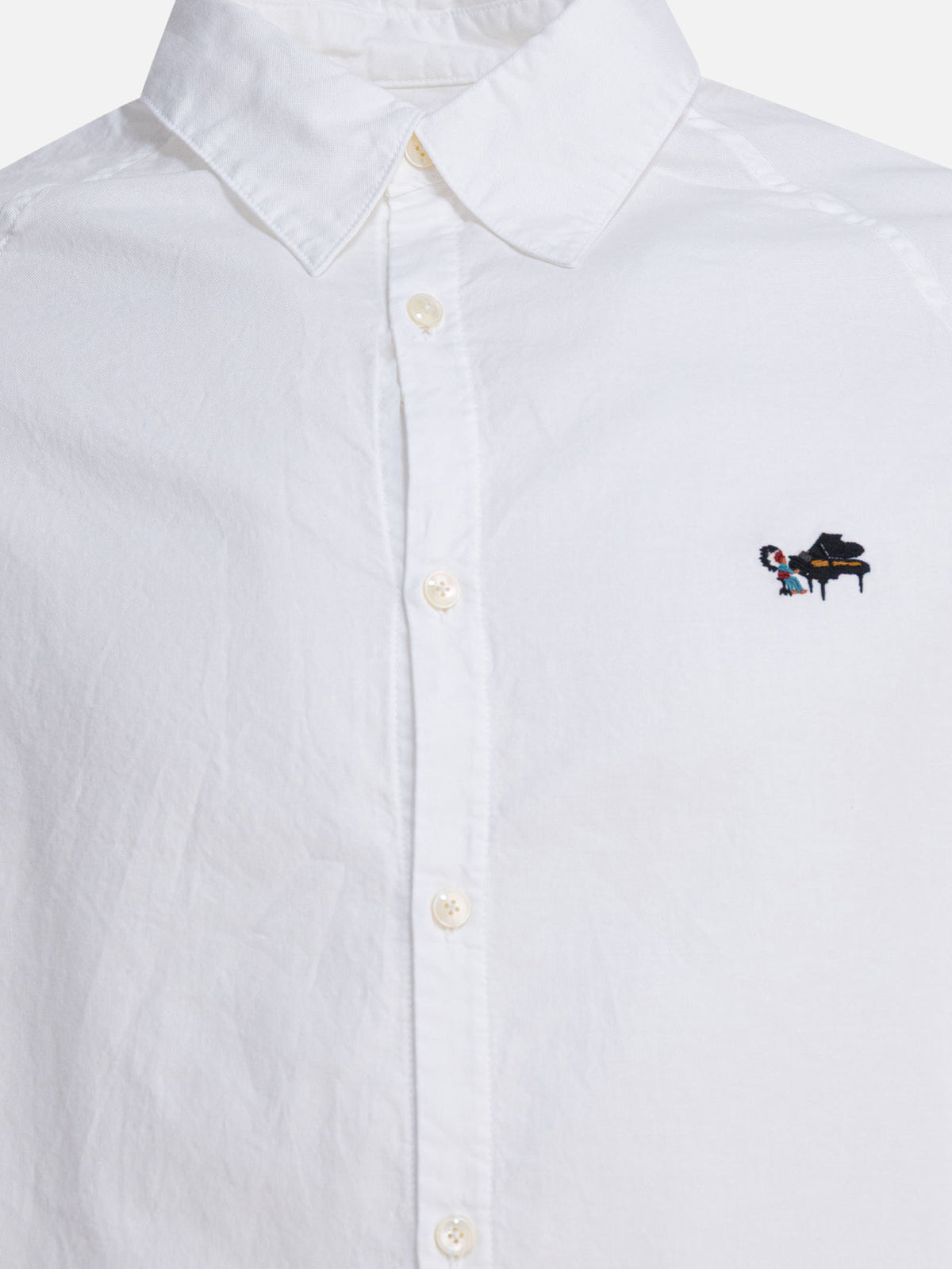 KAPITAL "OX Piano Motion" Shirt White