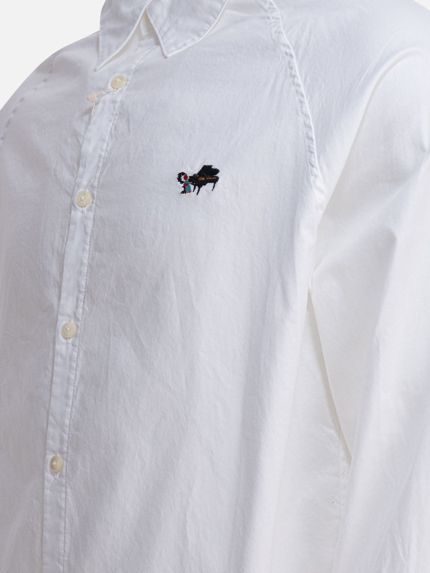Camicie casual Solid colour  Bianco - KAPITAL Uomo | PDP | VIETTI Online Store | Zoom-Modal_4
