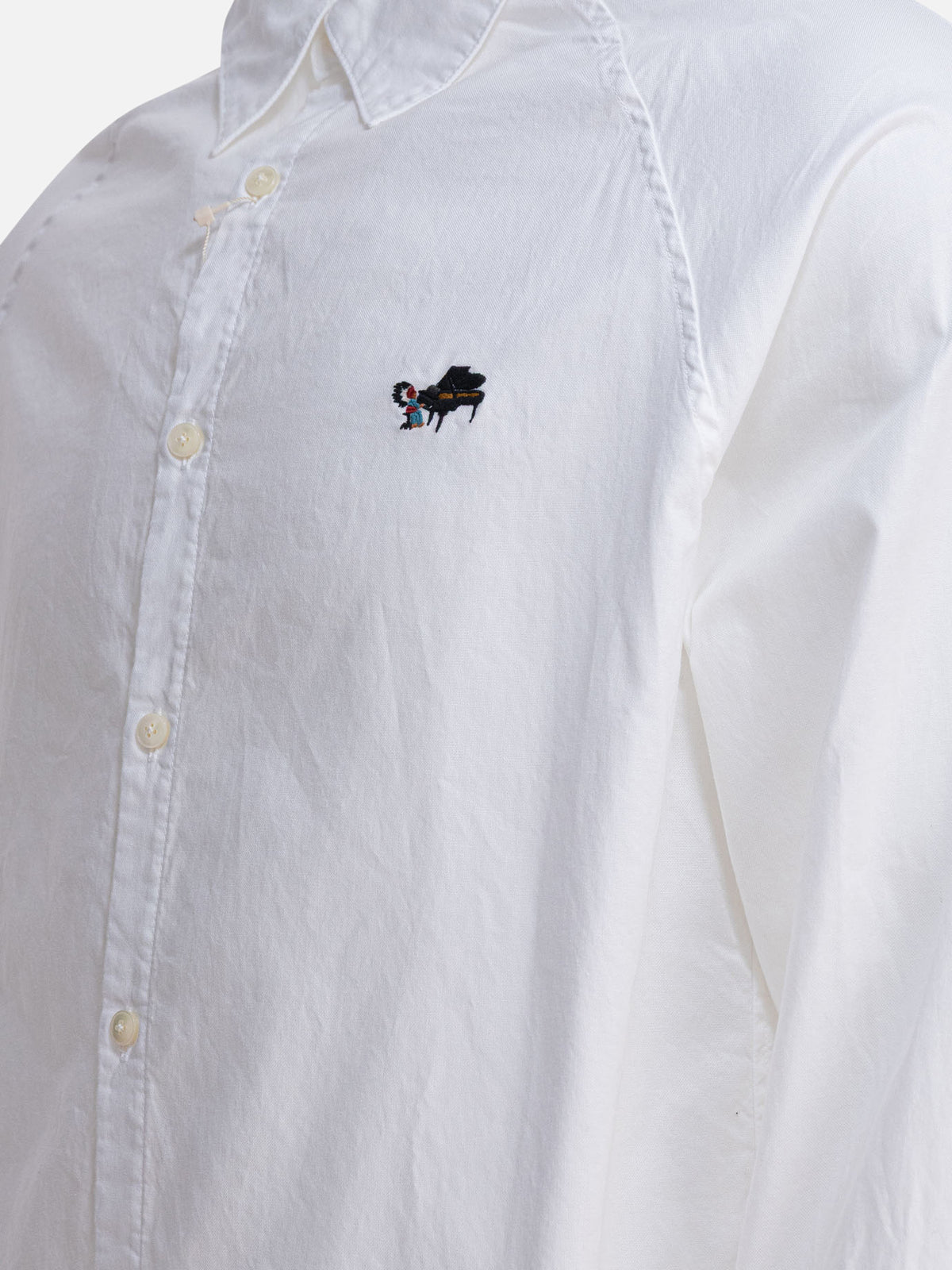 KAPITAL "OX Piano Motion" Shirt White