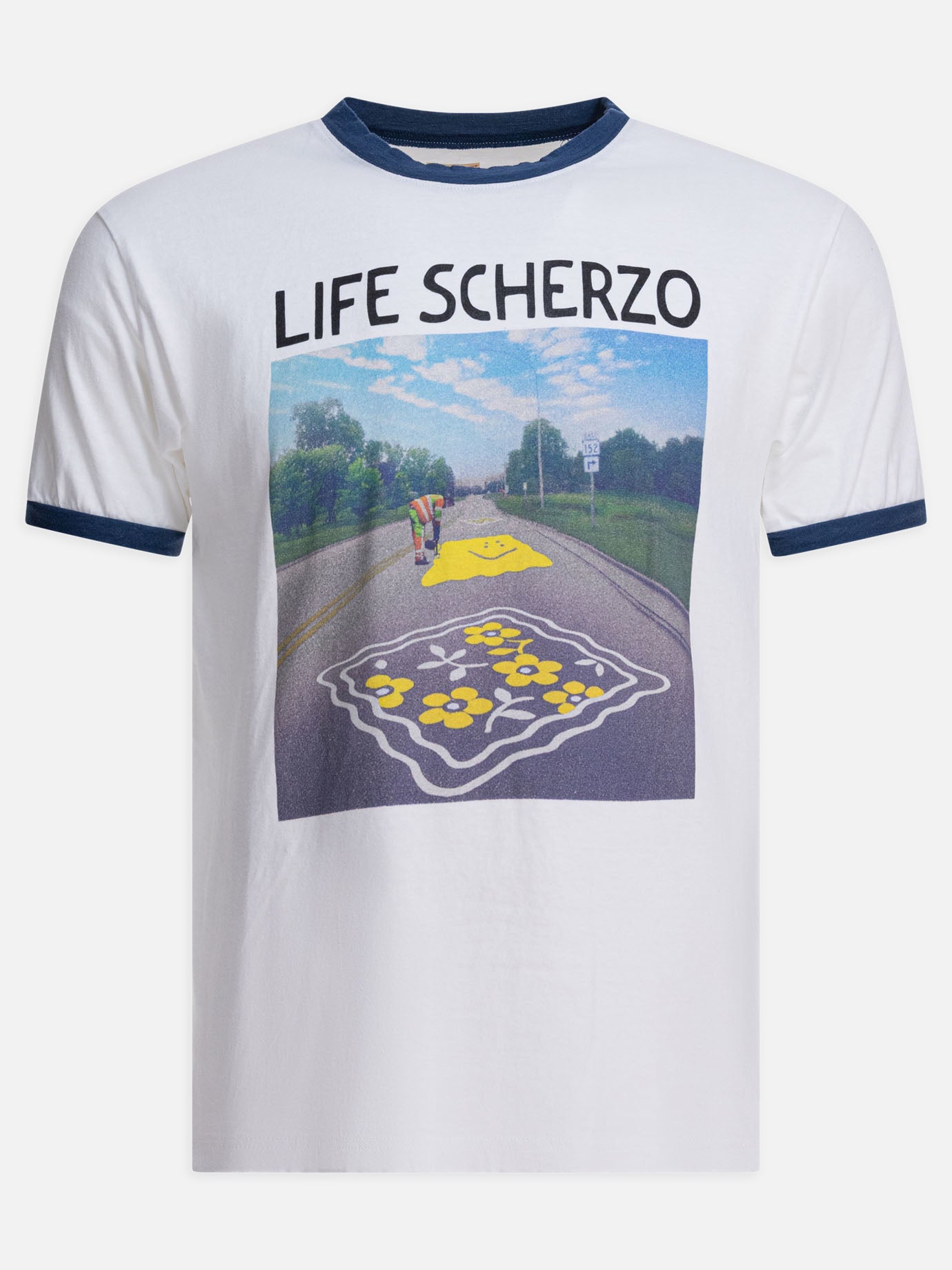 T-shirt girocollo Print  Bianco - KAPITAL Uomo | PDP | VIETTI Online Store | Zoom-Modal
