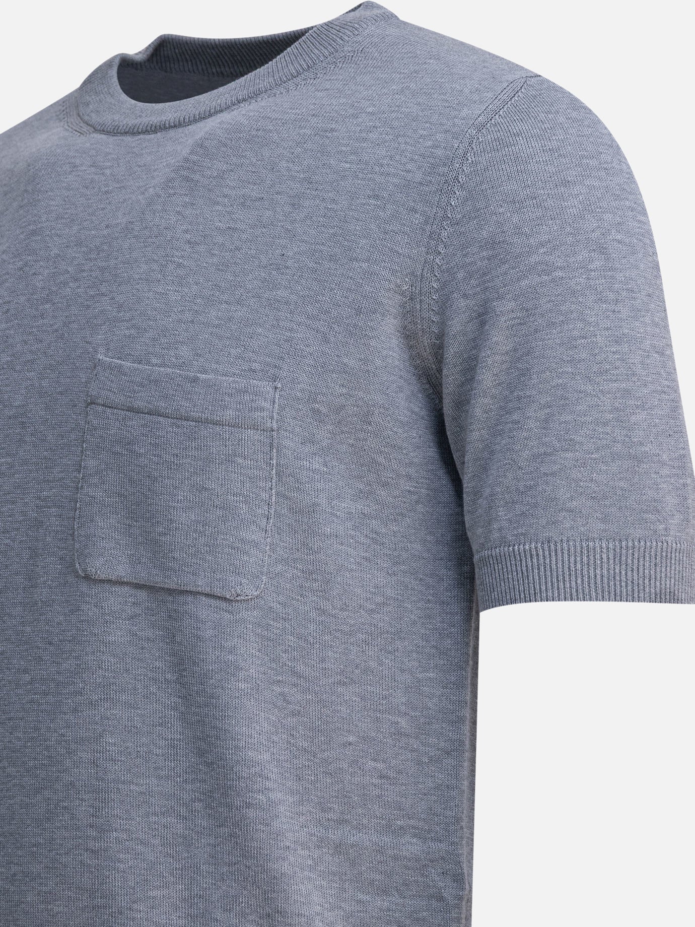 T-shirt girocollo Solid colour  Grigio - Rakkì Uomo | PDP | VIETTI Online Store | Zoom-Modal_4
