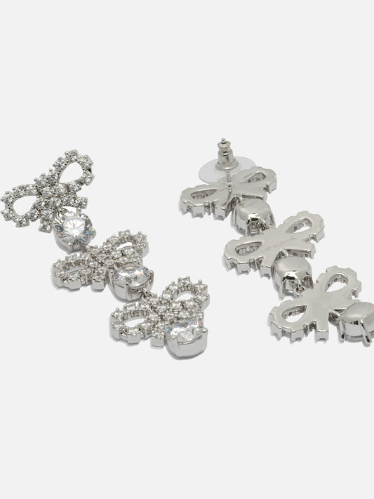 Orecchini 60% brass 20% stainless steel 20% zirconia  Argento - Self-portrait Donna | PDP | VIETTI Online Store | 2
