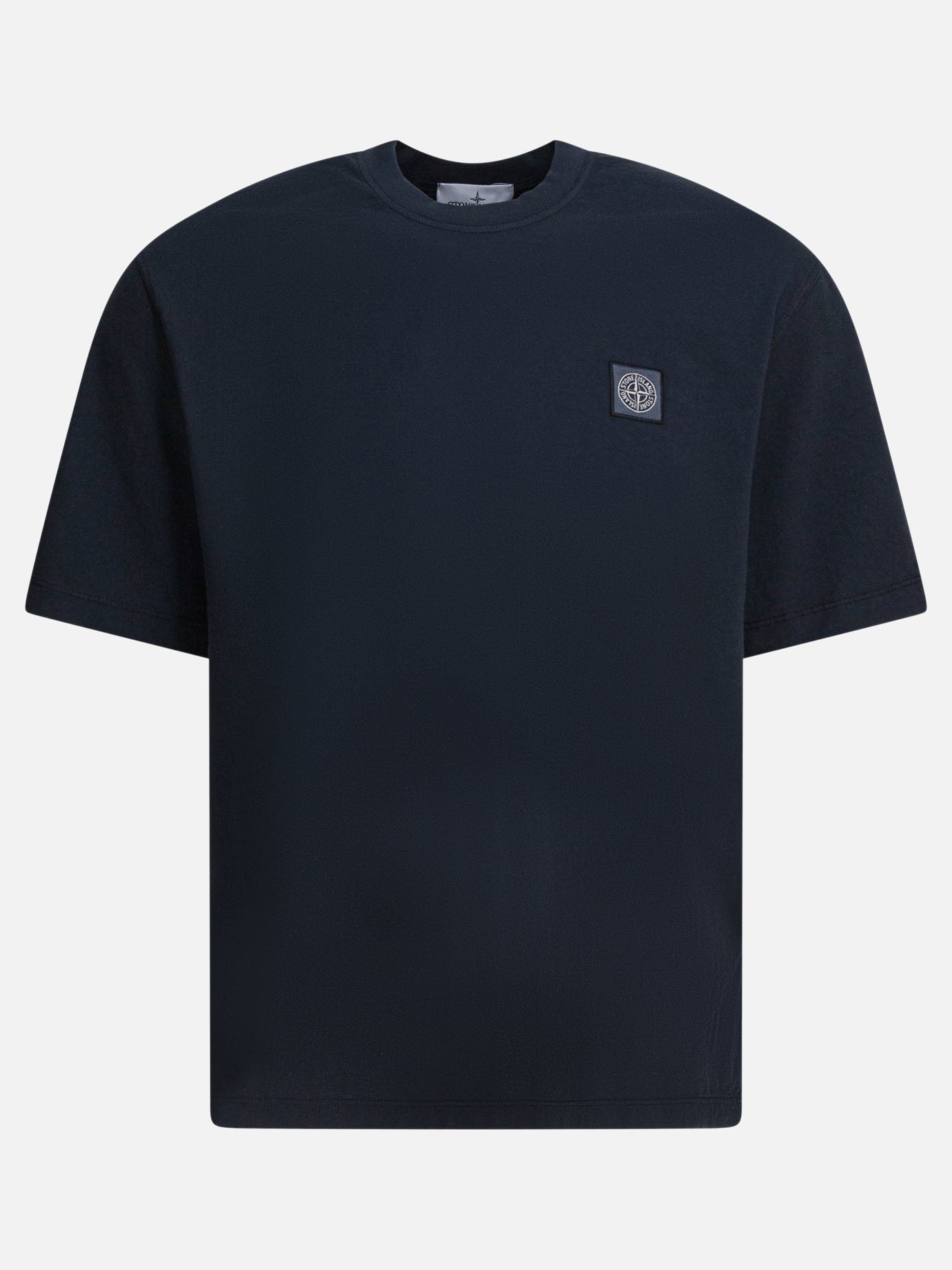 T-shirt girocollo Logo  Blu - Stone Island Uomo | PDP | VIETTI Online Store | thumbnail
