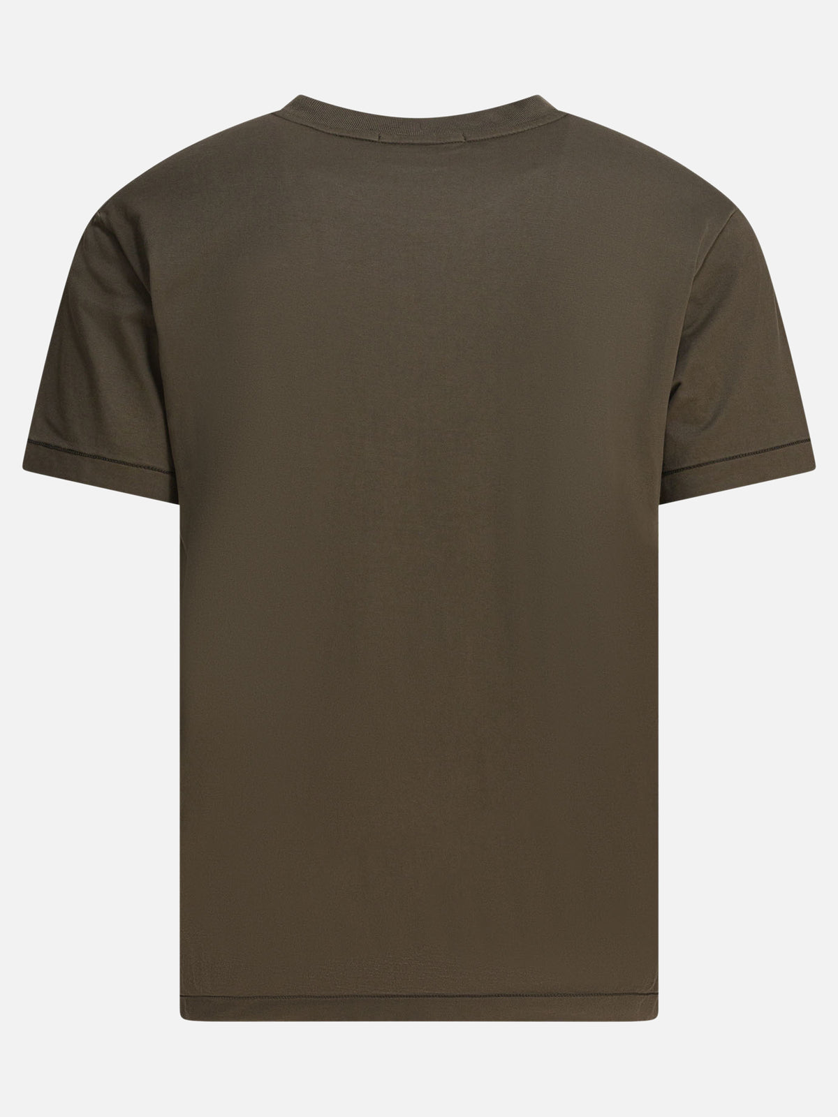 Stone Island T-shirt in jersey di cotone Verde - VIETTI