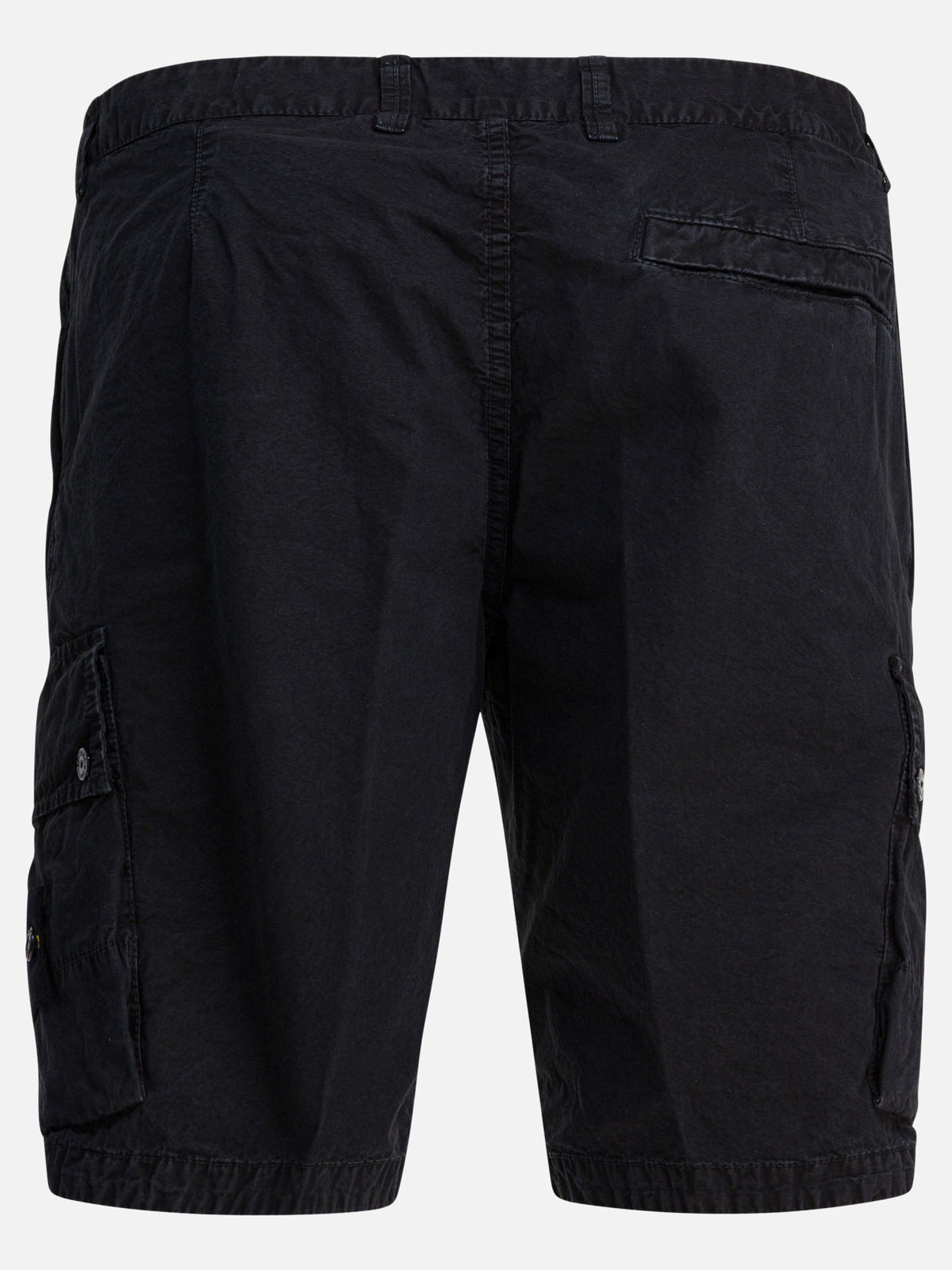 Stone Island "Old" effect cargo bermuda shorts Black