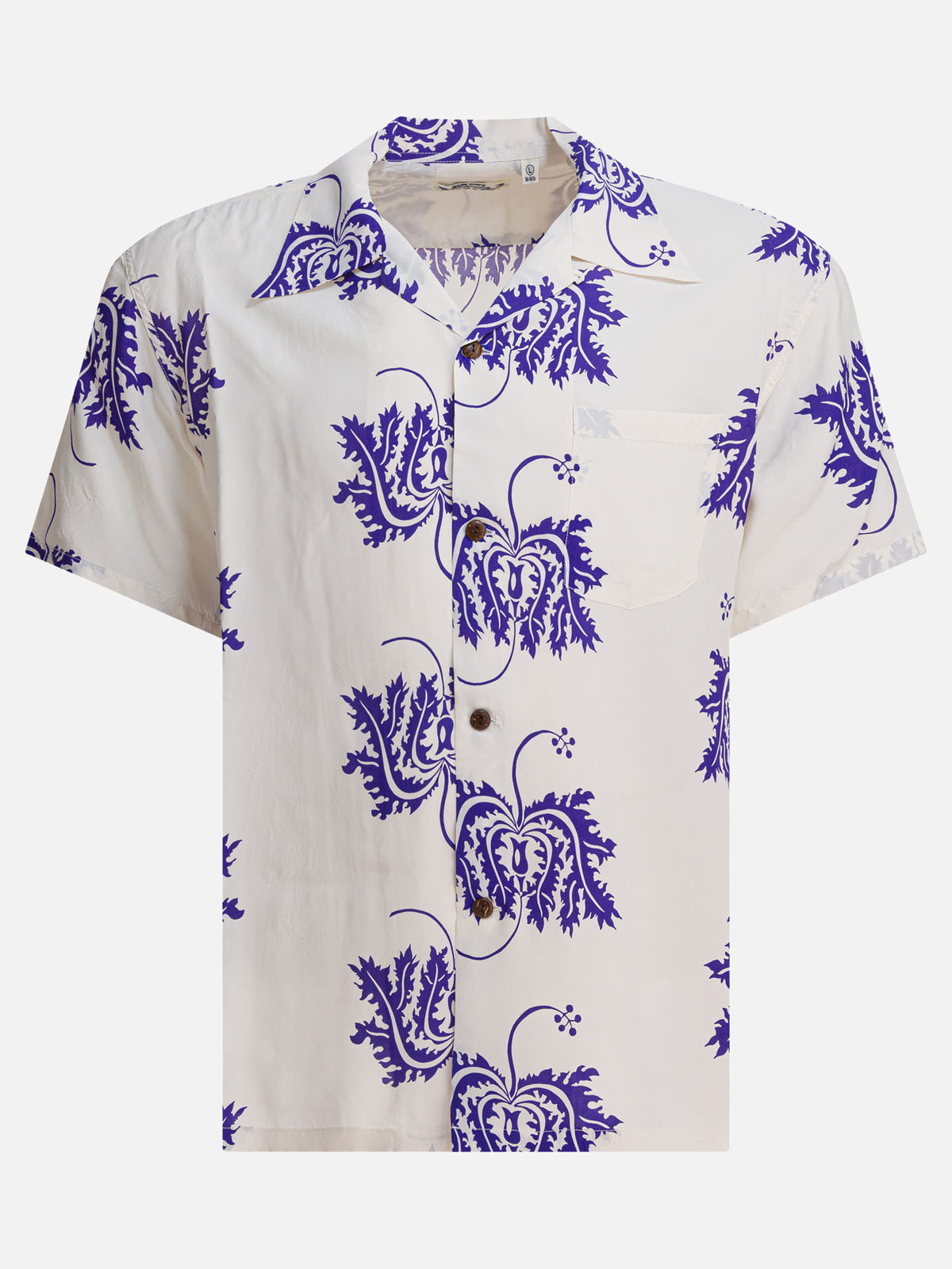 Sun Surf "Hibiscus Coral" Shirt White