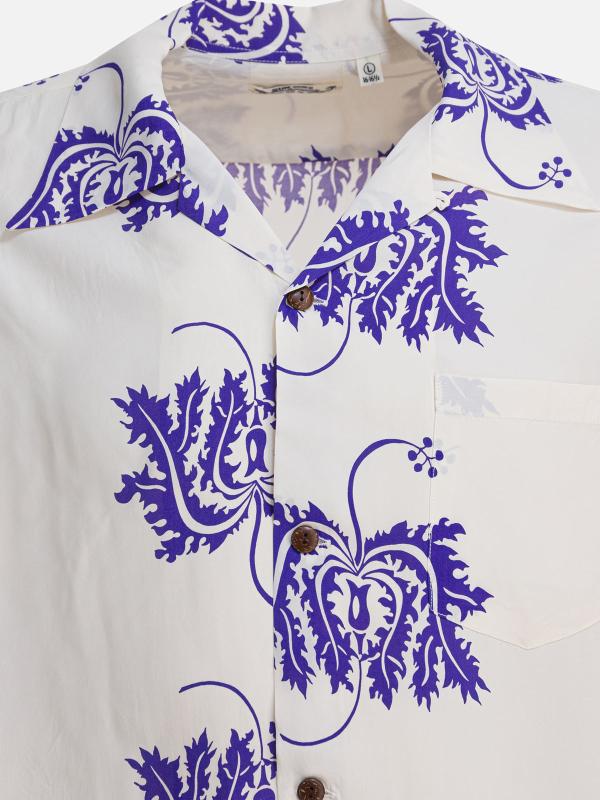 Sun Surf "Hibiscus Coral" Shirt White - VIETTI