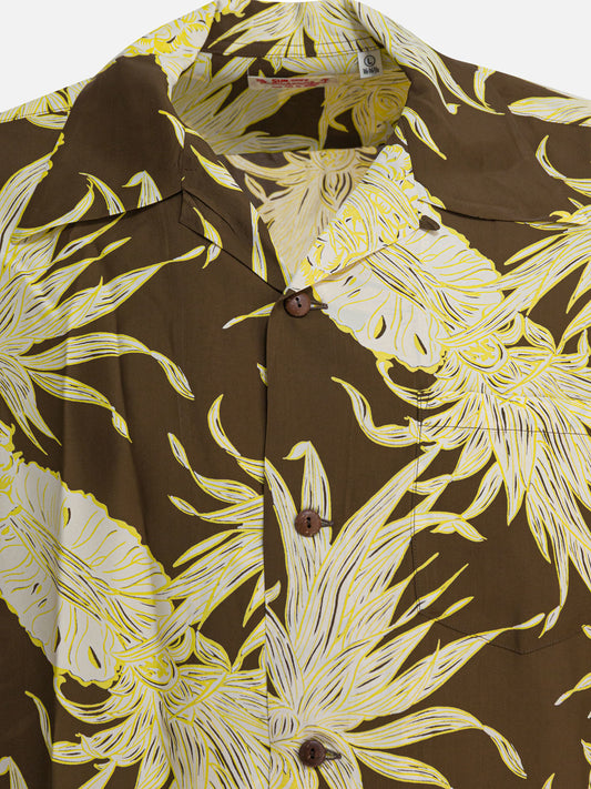 Sun Surf "Island Pineapple" Shirt Brown

