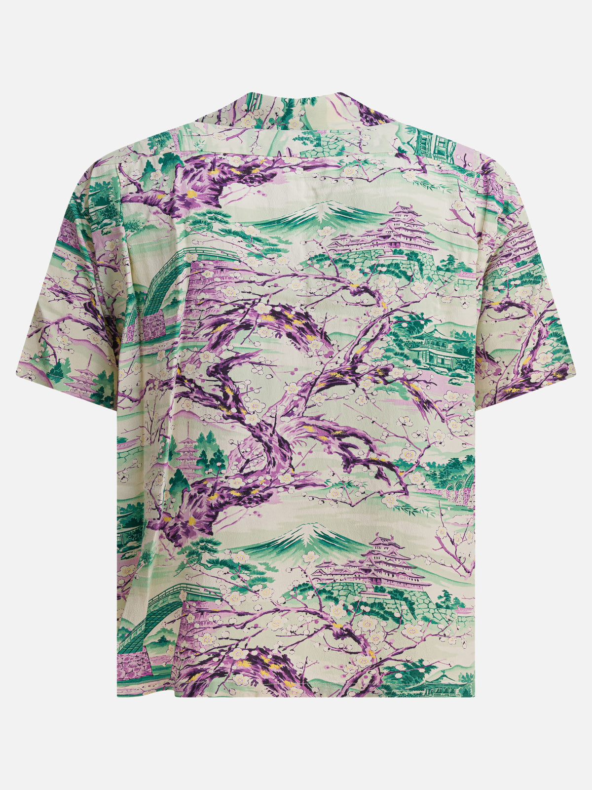 Sun Surf "Scenery of Japan" shirt Green - VIETTI