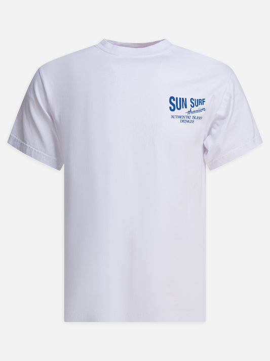 T-shirt girocollo Logo  Bianco - Sun Surf Uomo | PDP | VIETTI Online Store 
