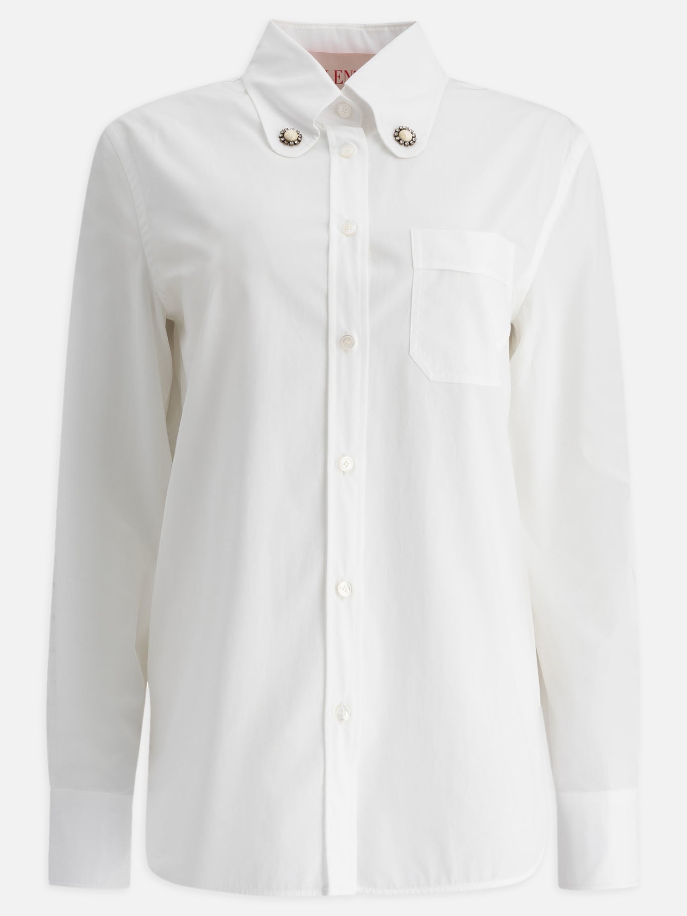 Camicie casual Solid colour  Bianco - Valentino Donna | PDP | VIETTI Online Store | Zoom-Modal
