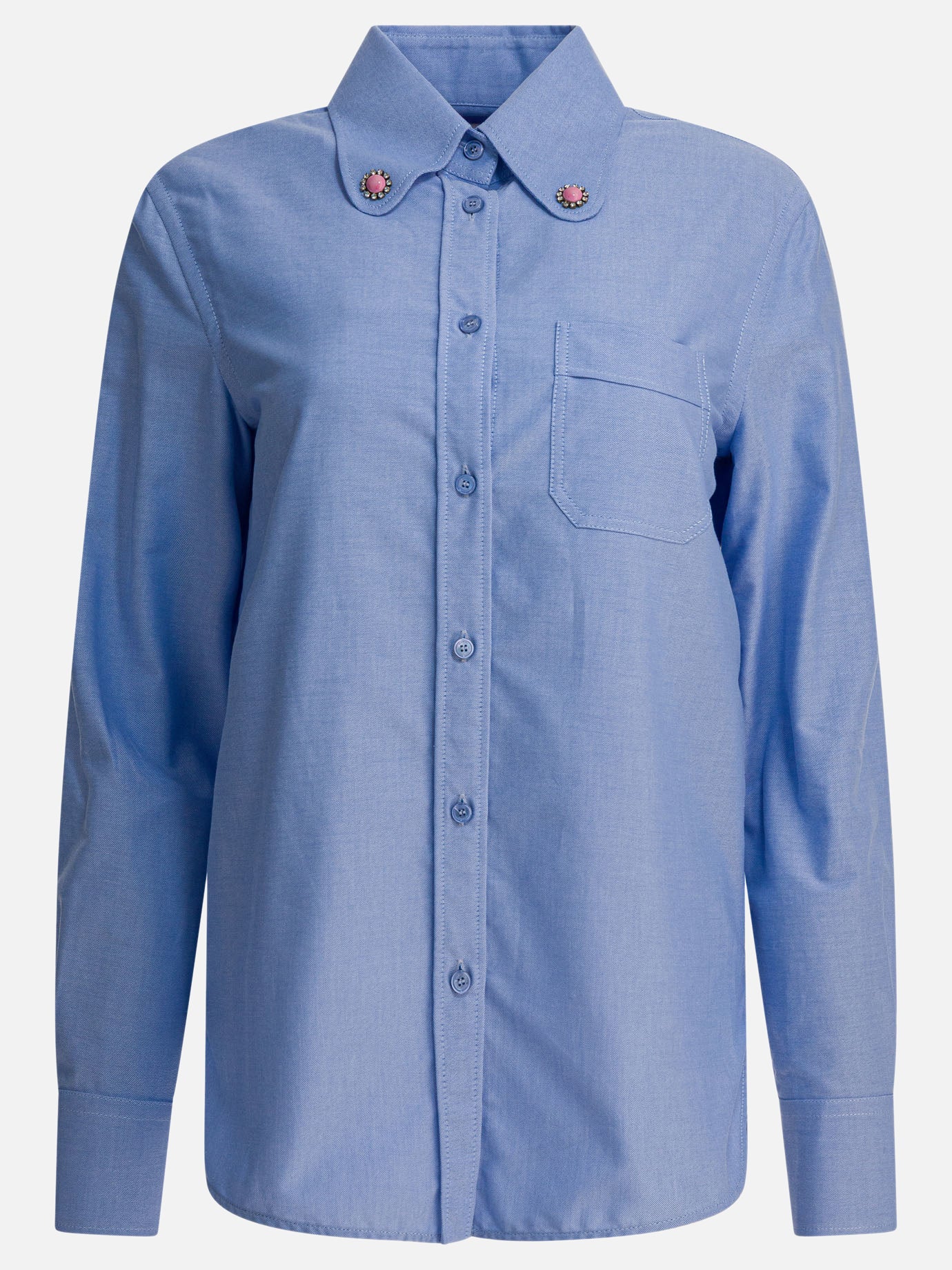 Camicie casual Solid colour  Azzurro - Valentino Donna | PDP | VIETTI Online Store | thumbnail