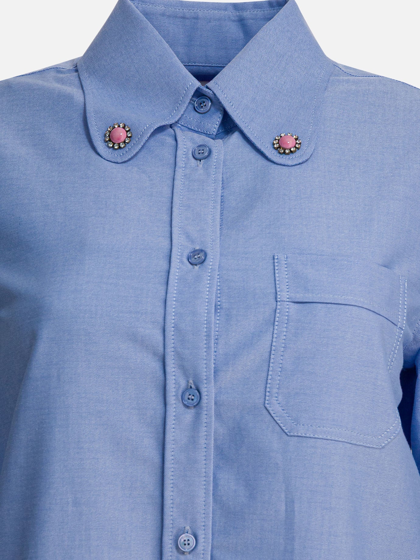 Camicie casual Solid colour  Azzurro - Valentino Donna | PDP | VIETTI Online Store | Zoom-Modal_3
