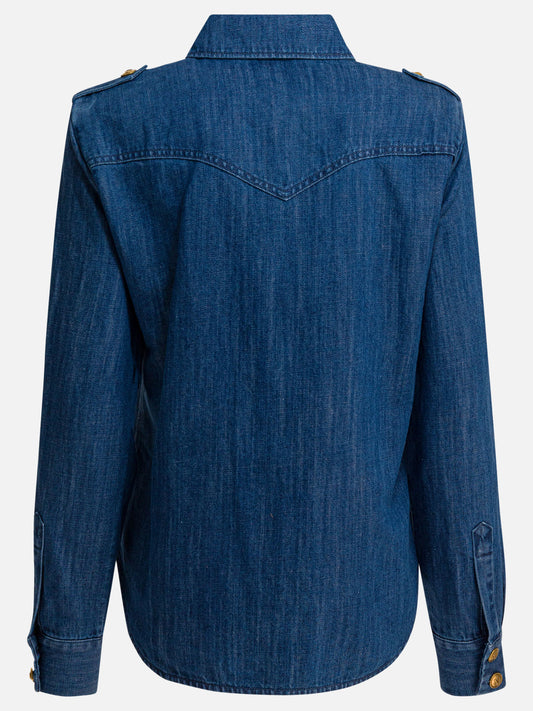Camicie casual Solid colour  Blu - Valentino Donna | PDP | VIETTI Online Store | 2
