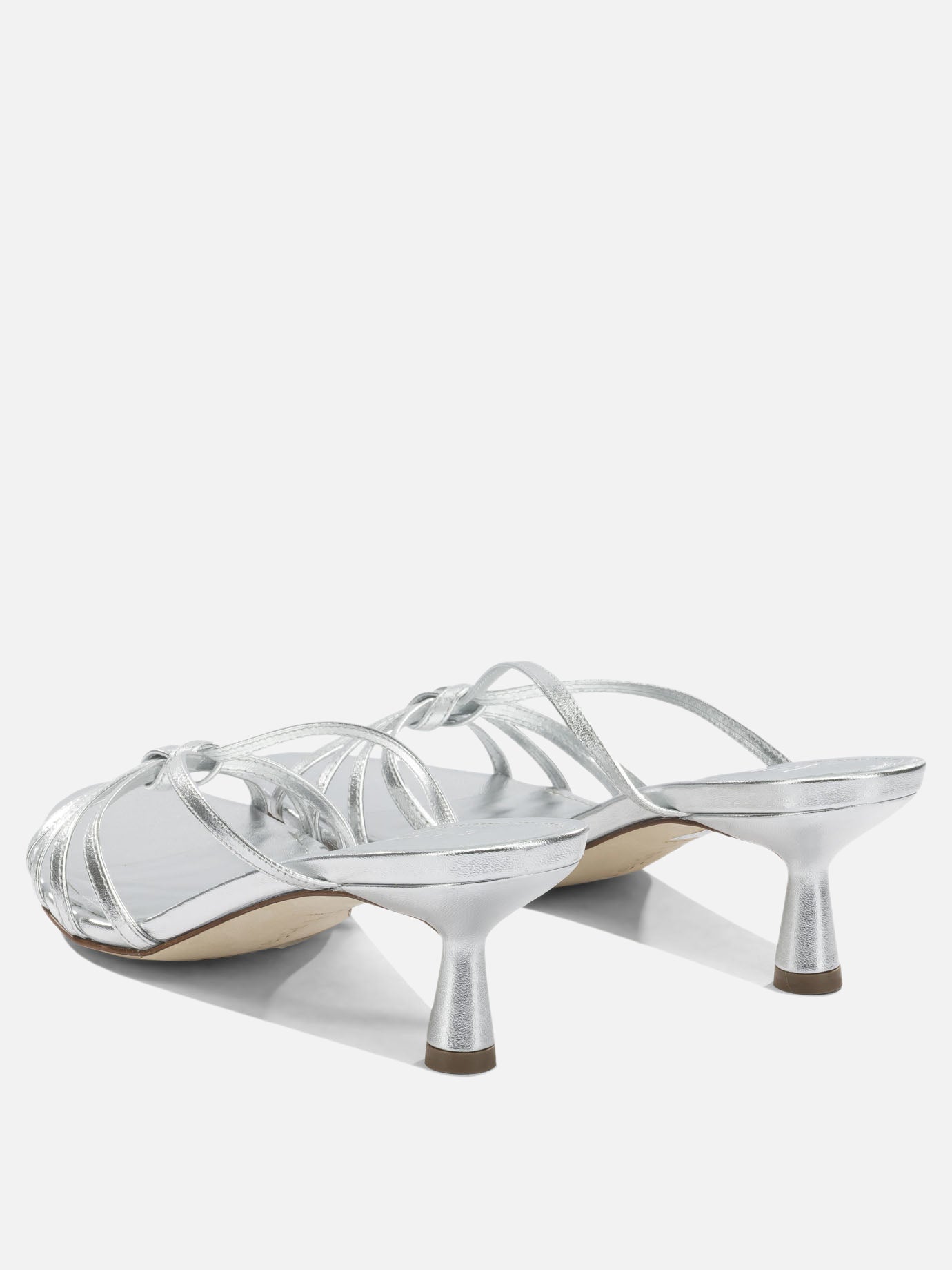 Heeled sandals 100% nappa leather - 100% cow leather  Silver - Aeyde Women | PDP | VIETTI Online Store | thumbnail_4