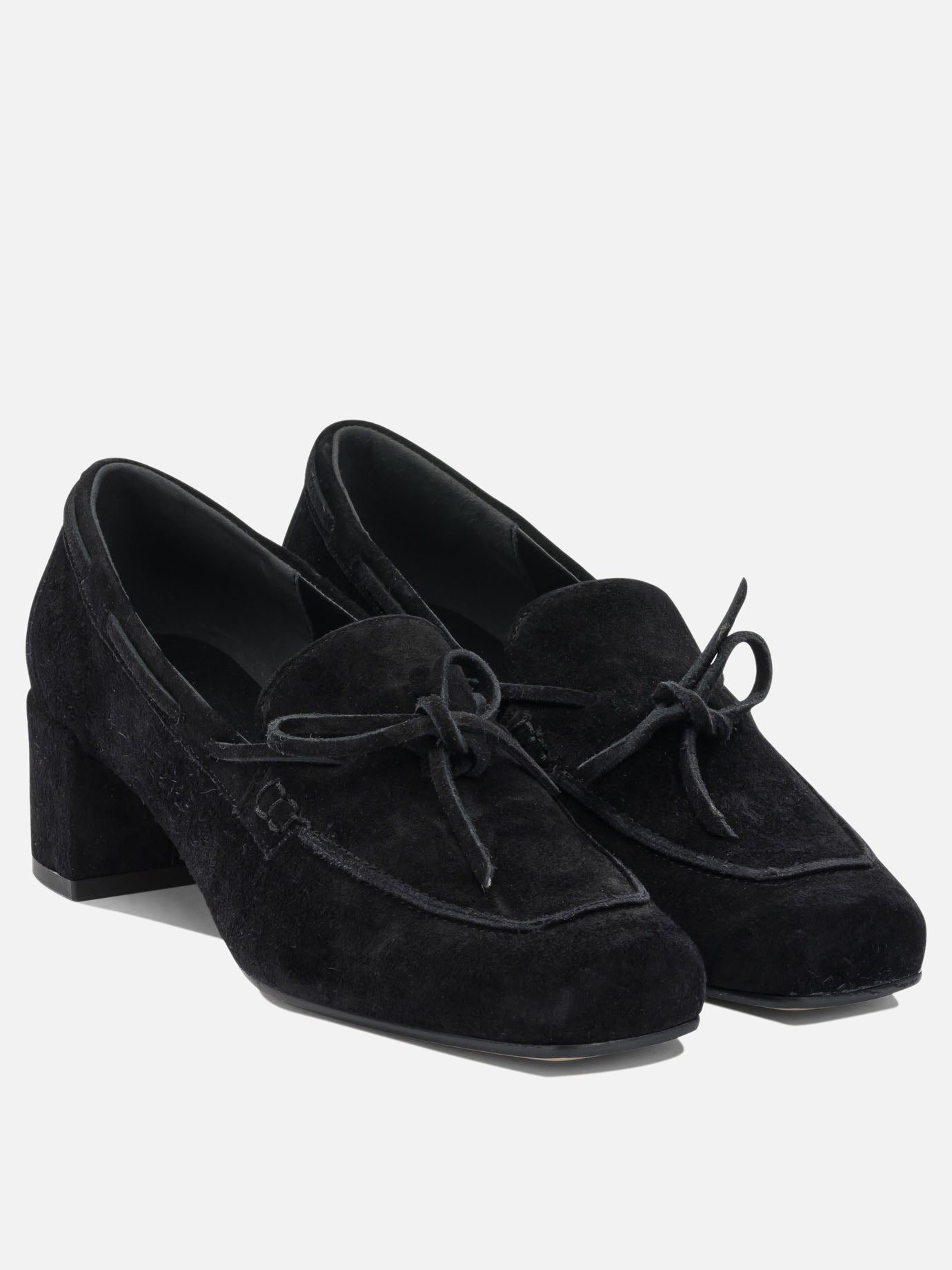 Loafers 100% cow suede leather - 100% cow leather  Black - Aeyde Women | PDP | VIETTI Online Store | Zoom-Modal_2
