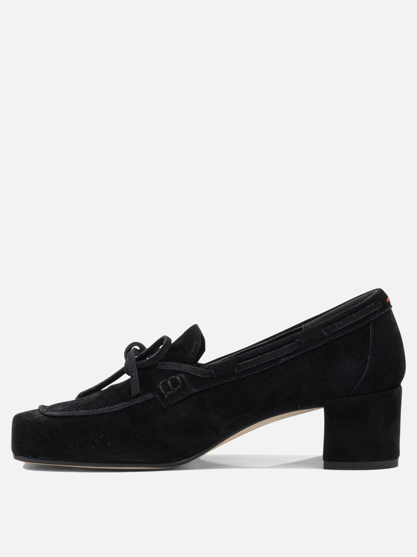 Loafers 100% cow suede leather - 100% cow leather  Black - Aeyde Women | PDP | VIETTI Online Store | Zoom-Modal_3
