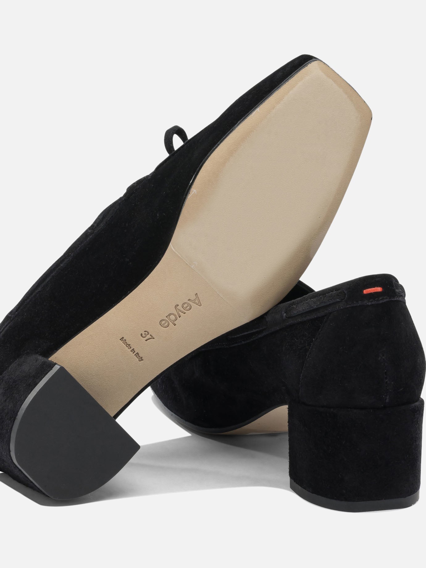 Loafers 100% cow suede leather - 100% cow leather  Black - Aeyde Women | PDP | VIETTI Online Store | Zoom-Modal_5
