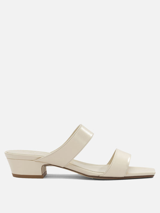 Heeled sandals 100% nappa leather - 100% cow leather  White - Aeyde Women | PLP | VIETTI Online Store 
