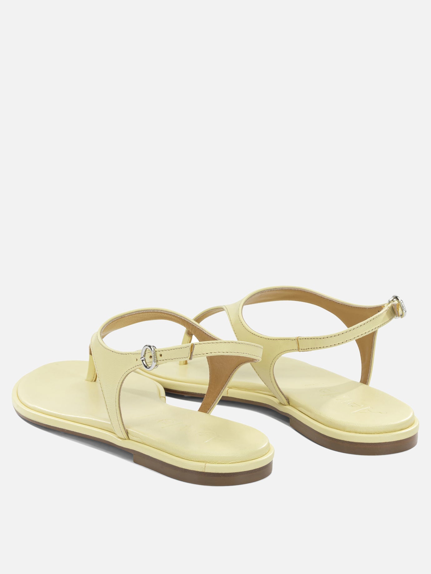 Flat sandals 100% nappa leather - 100% cow leather  Yellow - Aeyde Women | PDP | VIETTI Online Store | Zoom-Modal_4
