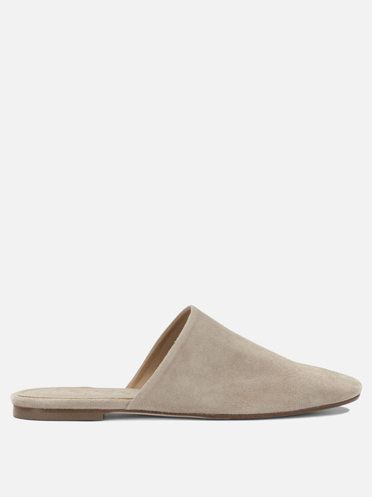 Sandali bassi 100% kid suede leather - 100% cow leather  Beige - Aeyde Donna | PLP | VIETTI Online Store 
