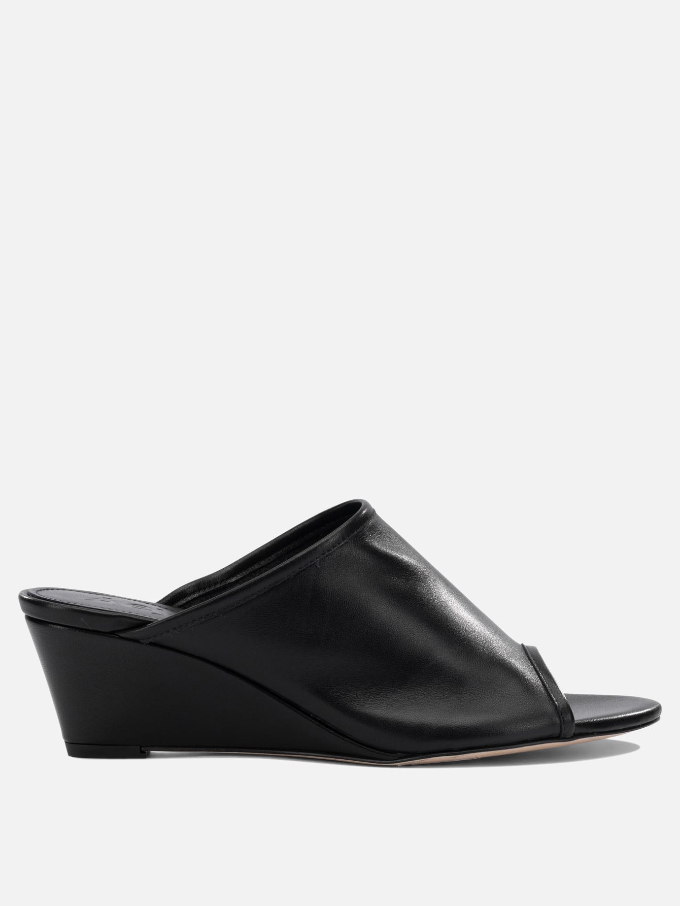 Heeled sandals 100% nappa leather - 100% cow leather  Black - Aeyde Women | PDP | VIETTI Online Store | thumbnail