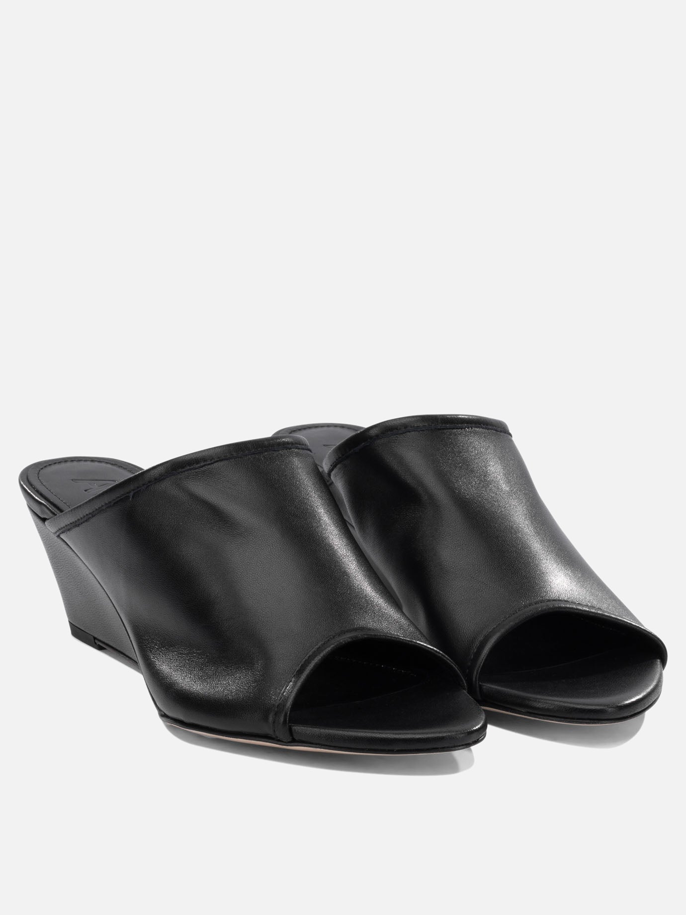 Heeled sandals 100% nappa leather - 100% cow leather  Black - Aeyde Women | PDP | VIETTI Online Store | thumbnail_2