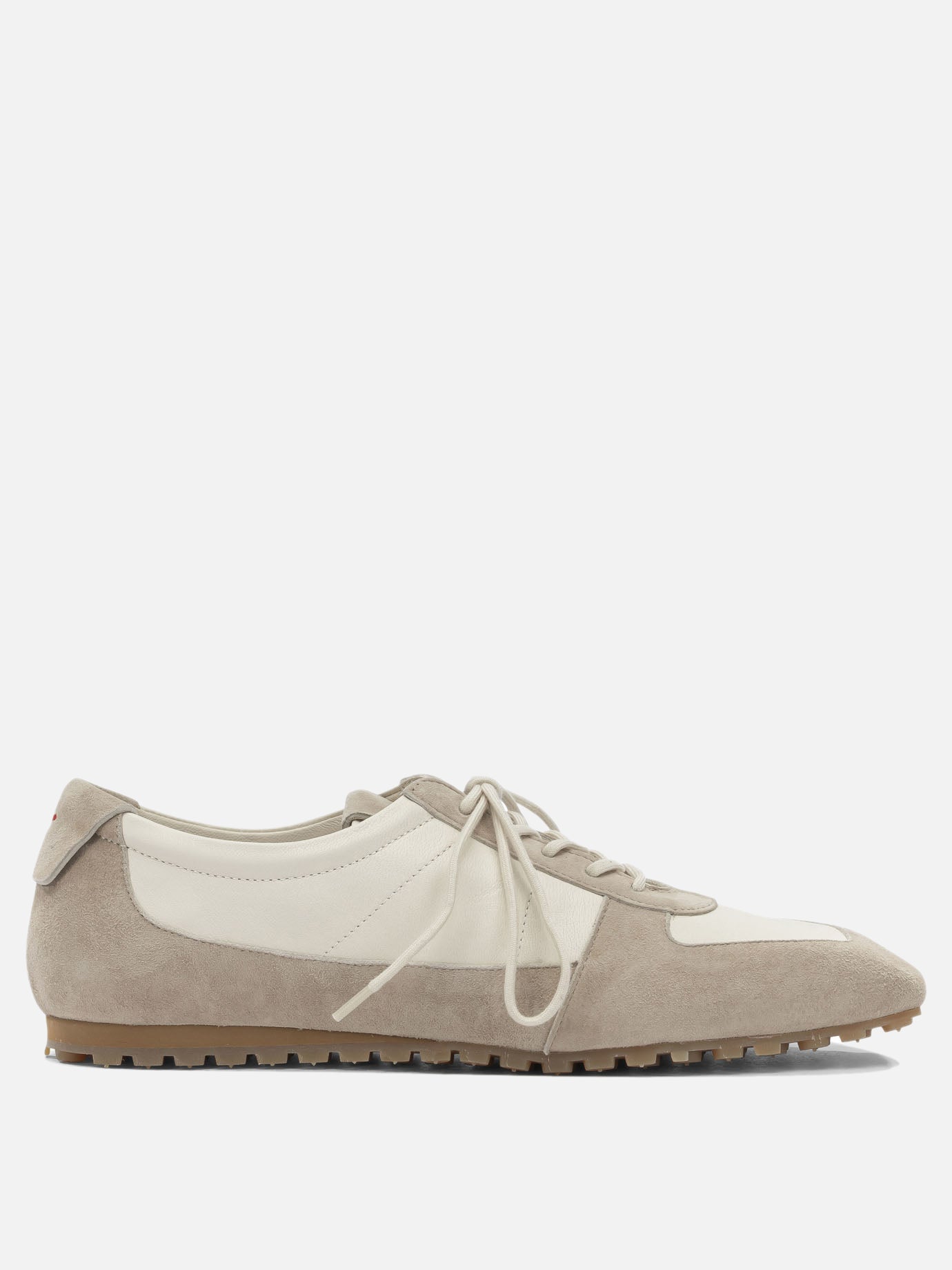 Low top sneakers 50% nappa leather 50% kid suede leather - 100% rubber  Beige - Aeyde Women | PDP | VIETTI Online Store | thumbnail