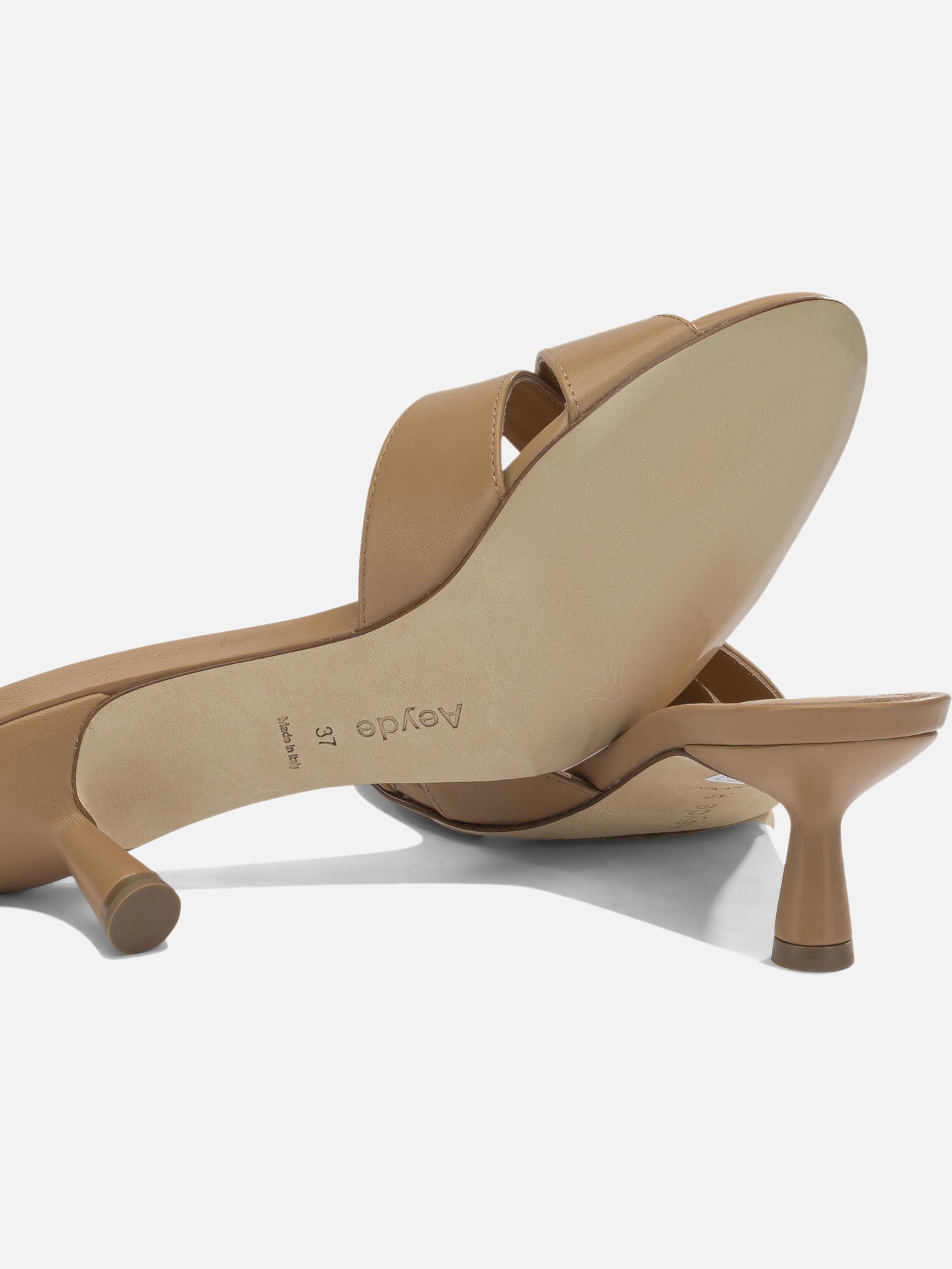 Heeled sandals 100% nappa leather - 100% cow leather  Brown - Aeyde Women | PDP | VIETTI Online Store | Zoom-Modal_5
