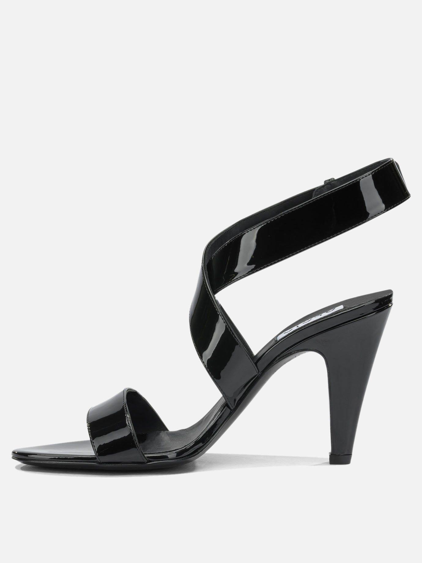 Heeled sandals 100% leather - 50% leather 50% rubber  Black - Alaïa Women | PDP | VIETTI Online Store | Zoom-Modal_3
