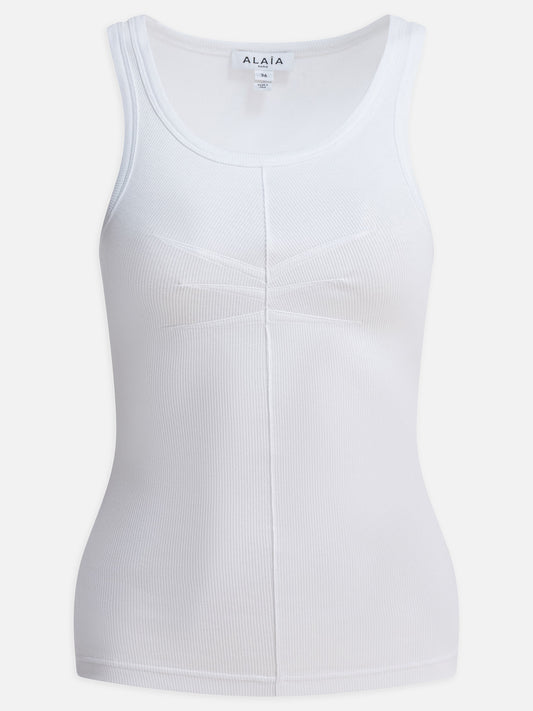 Tank tops Solid colour  White - Alaïa Women | VIETTI Online Store 
