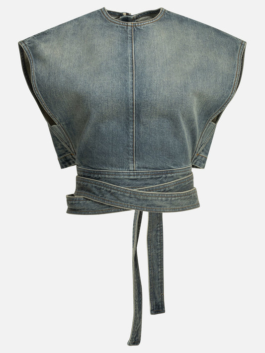 Brunello Cucinelli "Le Coeur 90MM" Mules Blu

