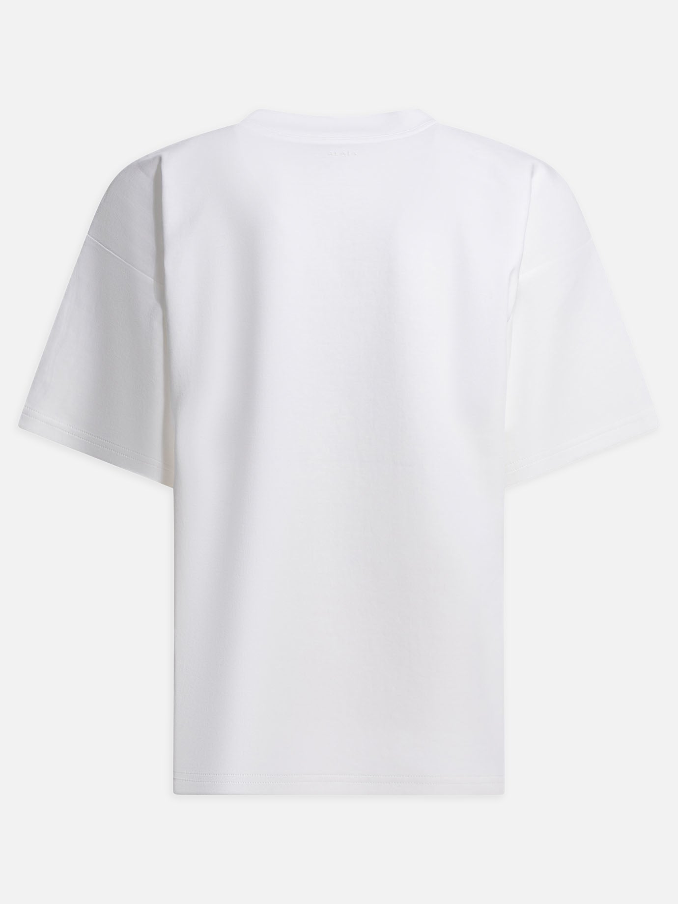 T-shirt girocollo Solid colour  Bianco - Alaïa Donna | PDP | VIETTI Online Store | thumbnail_2