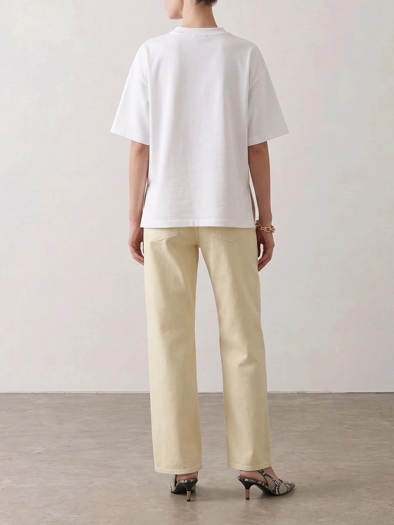 Crewneck t-shirts Solid colour  White - Alaïa Women | PDP | VIETTI Online Store | thumbnail_3