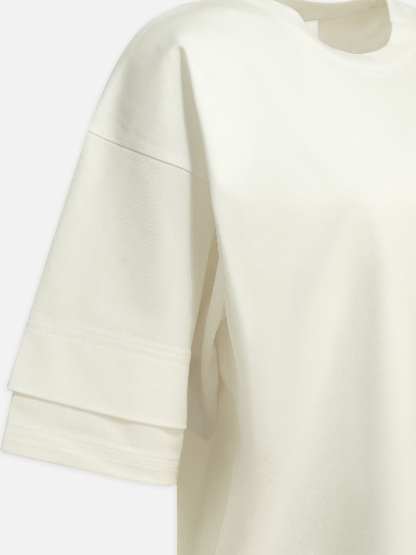 Crewneck t-shirts Solid colour  White - Alaïa Women | PDP | VIETTI Online Store | thumbnail_3