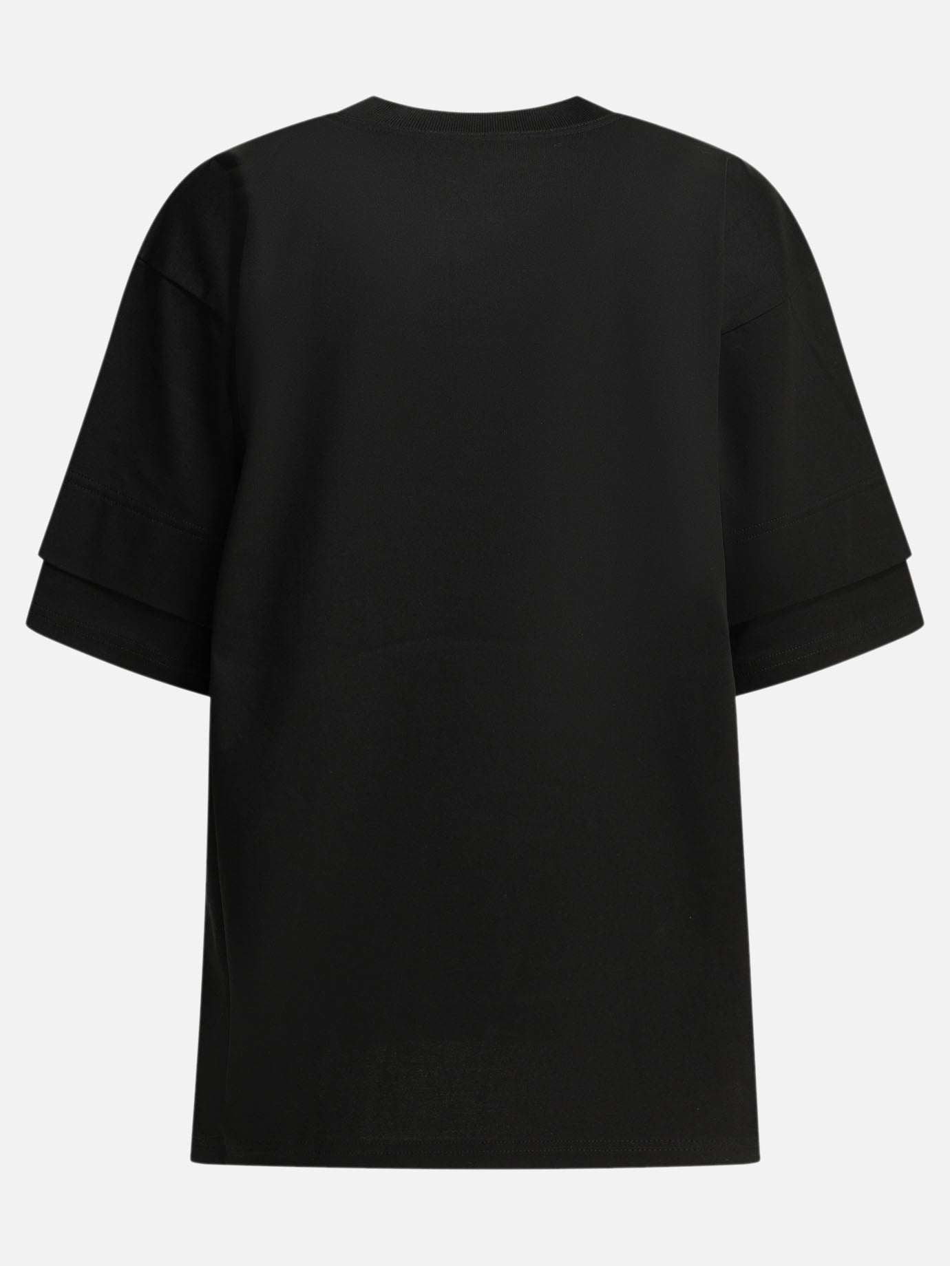 Crewneck t-shirts Solid colour  Black - Alaïa Women | PDP | VIETTI Online Store | thumbnail_2