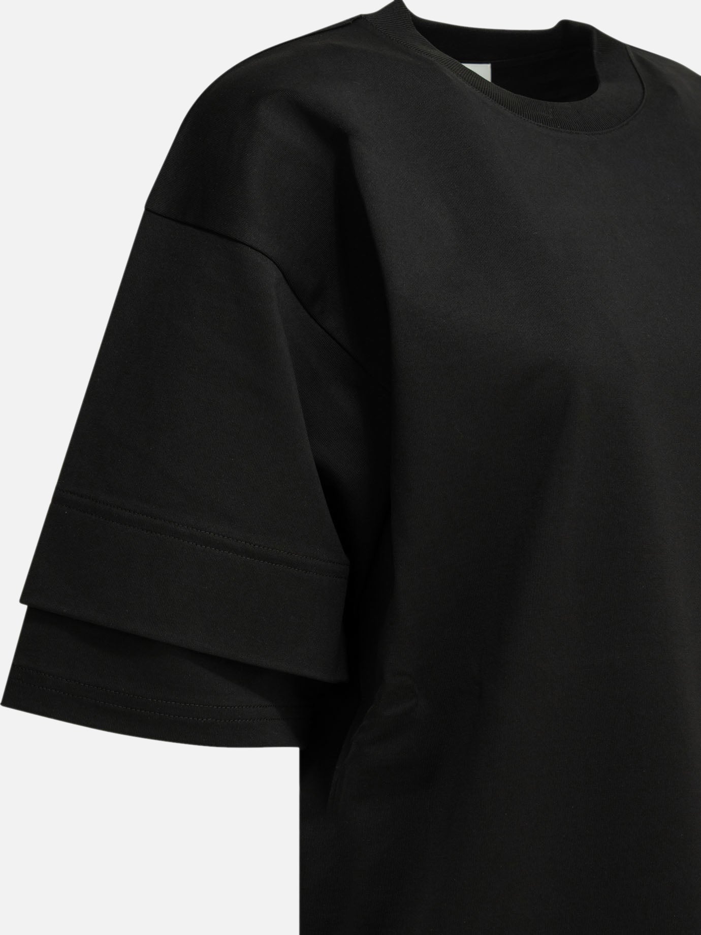 Crewneck t-shirts Solid colour  Black - Alaïa Women | PDP | VIETTI Online Store | thumbnail_3