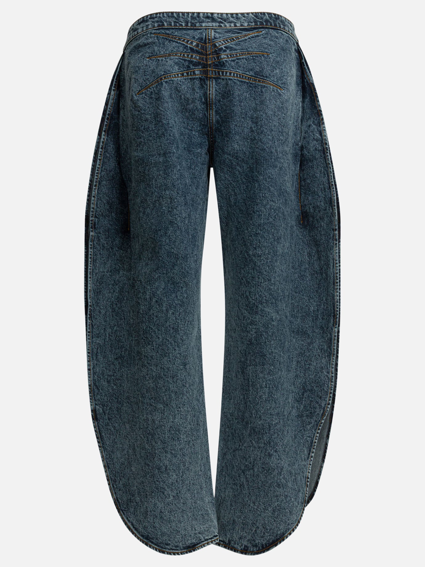 Wide-leg jeans Solid colour  Light blue - Alaïa Women | PDP | VIETTI Online Store | thumbnail_2