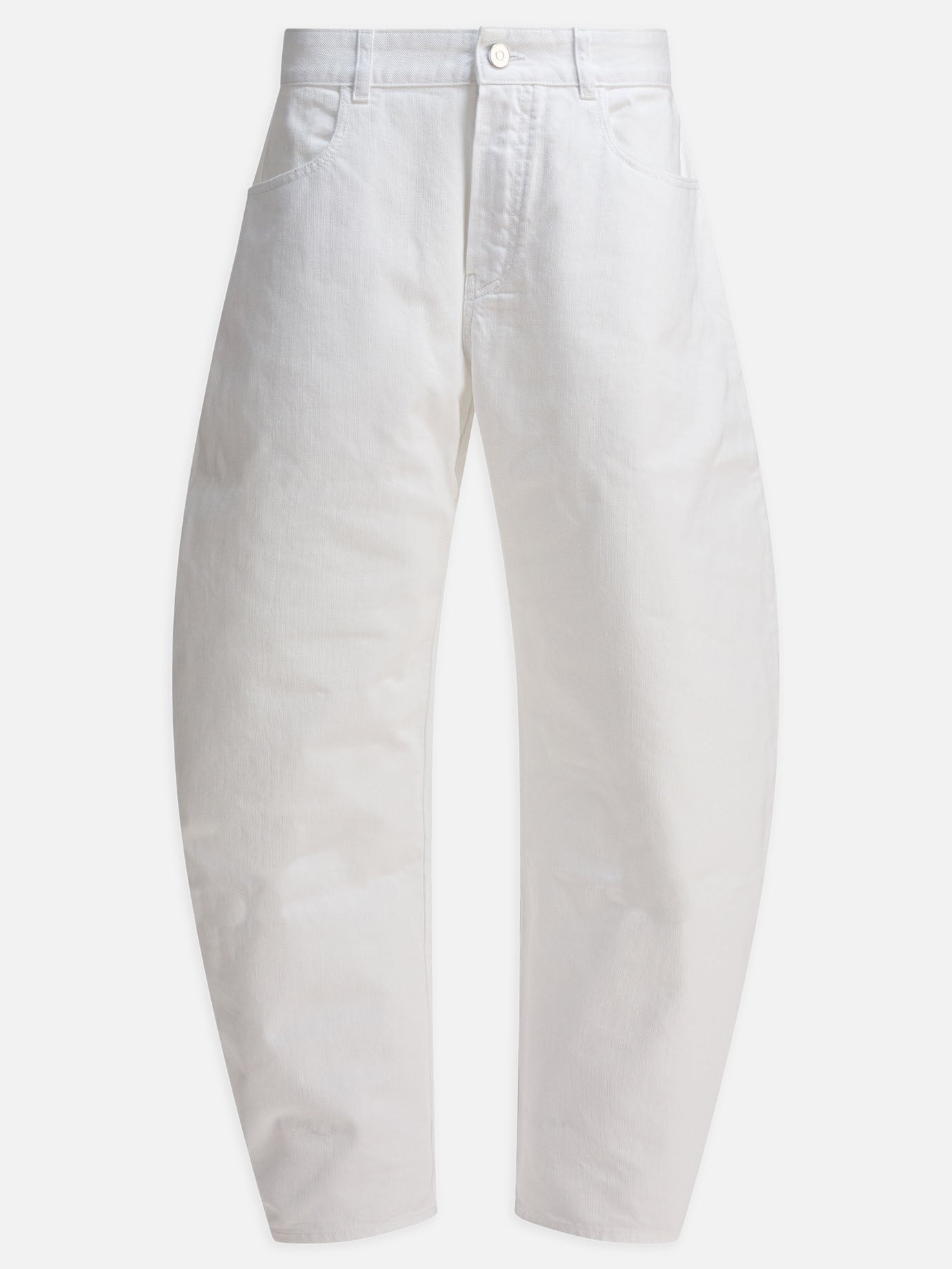 Wide-leg jeans Solid colour  White - Alaïa Women | PDP | VIETTI Online Store | thumbnail