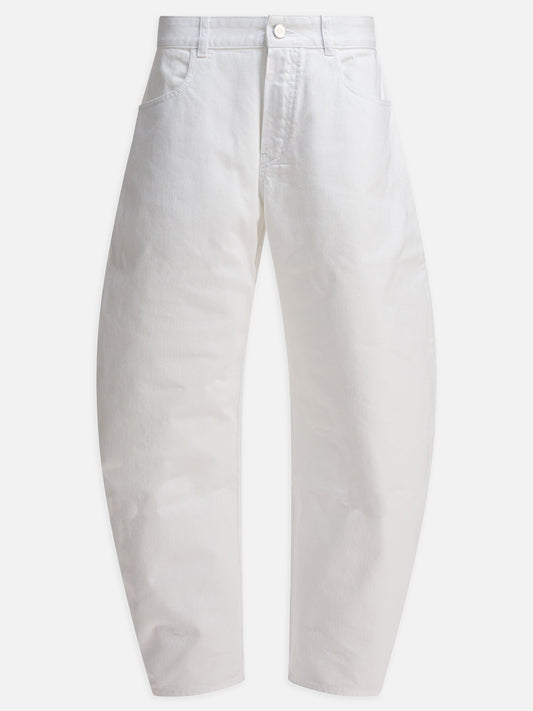 Wide-leg jeans Solid colour  White - Alaïa Women | PLP | VIETTI Online Store 

