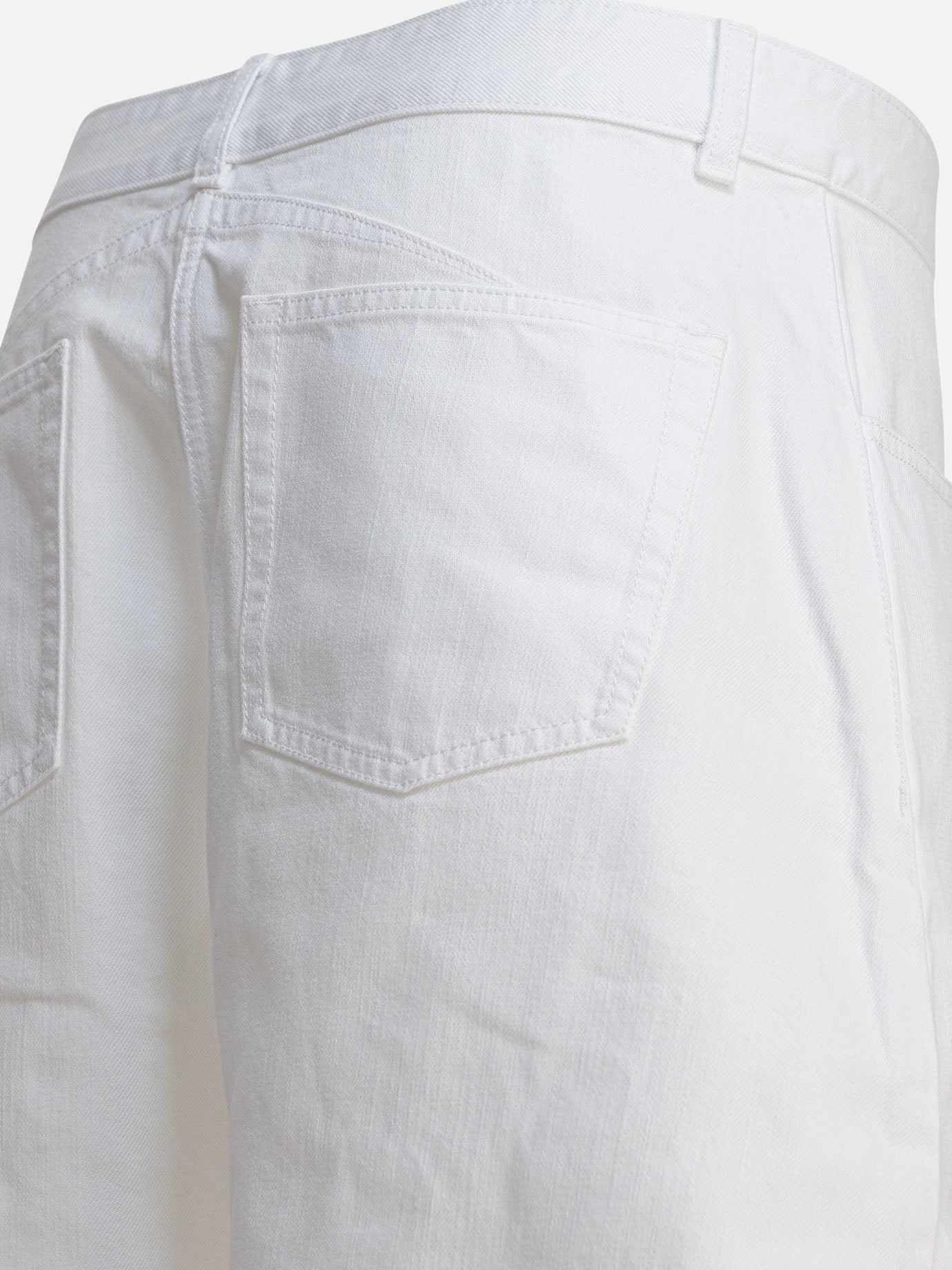 Wide-leg jeans Solid colour  White - Alaïa Women | PDP | VIETTI Online Store | thumbnail_4