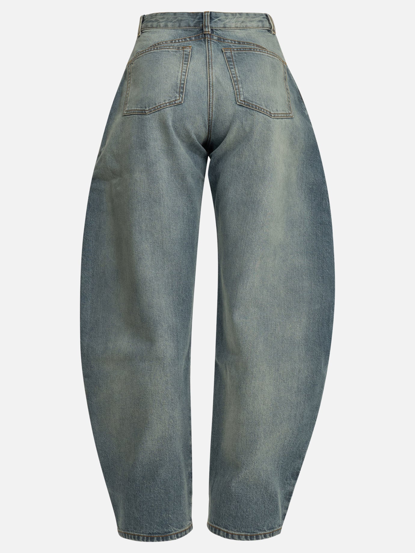 Wide-leg jeans Solid colour  Light blue - Alaïa Women | PDP | VIETTI Online Store | thumbnail_2