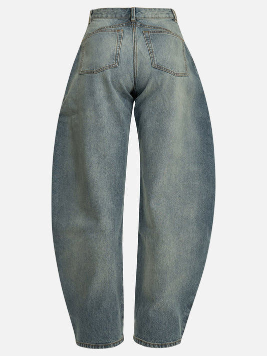 Wide-leg jeans Solid colour  Light blue - Alaïa Women | PDP | VIETTI Online Store | 2
