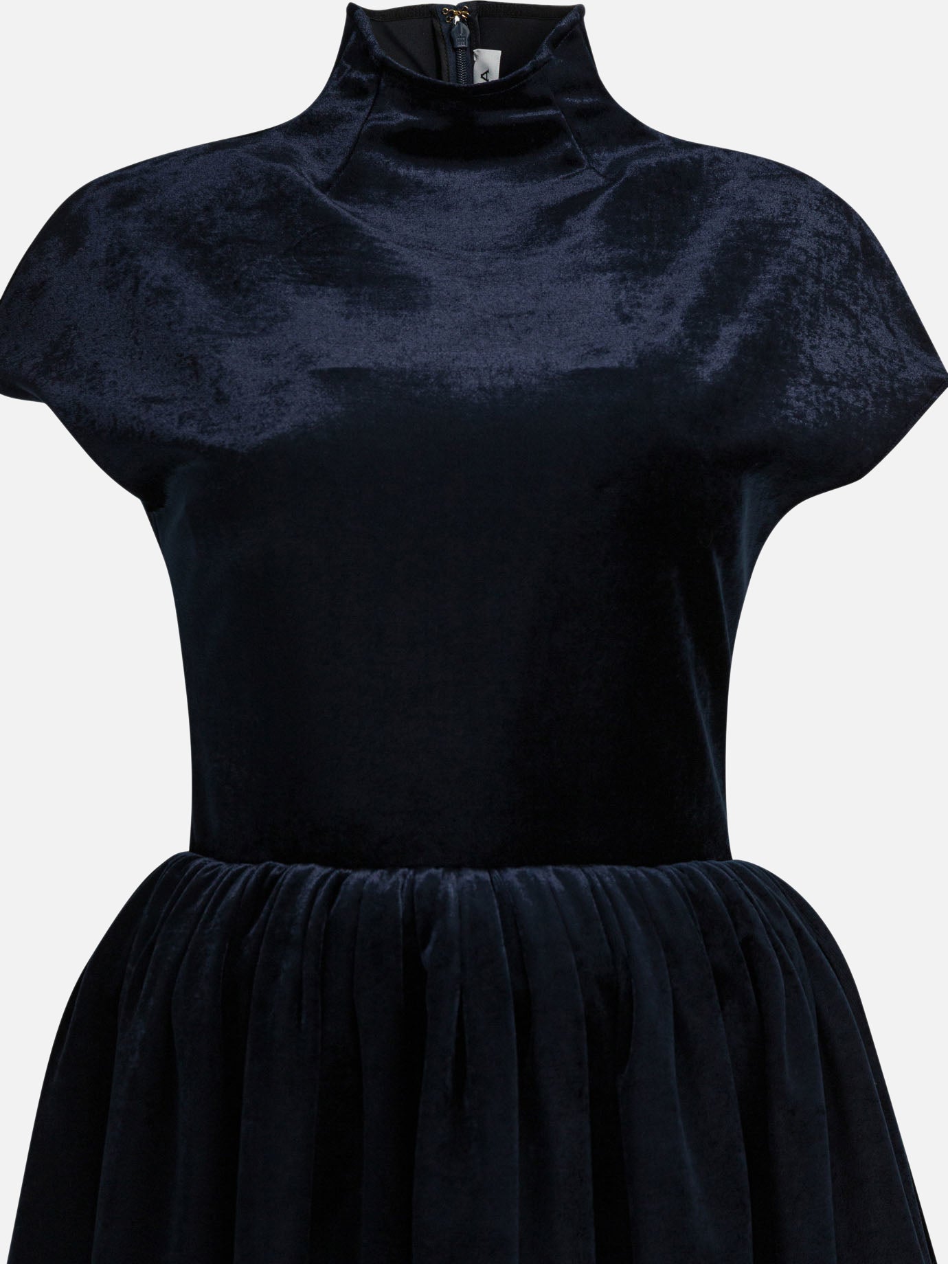 Mini dresses Solid colour  Blue - Alaïa Women | PDP | VIETTI Online Store | thumbnail_3