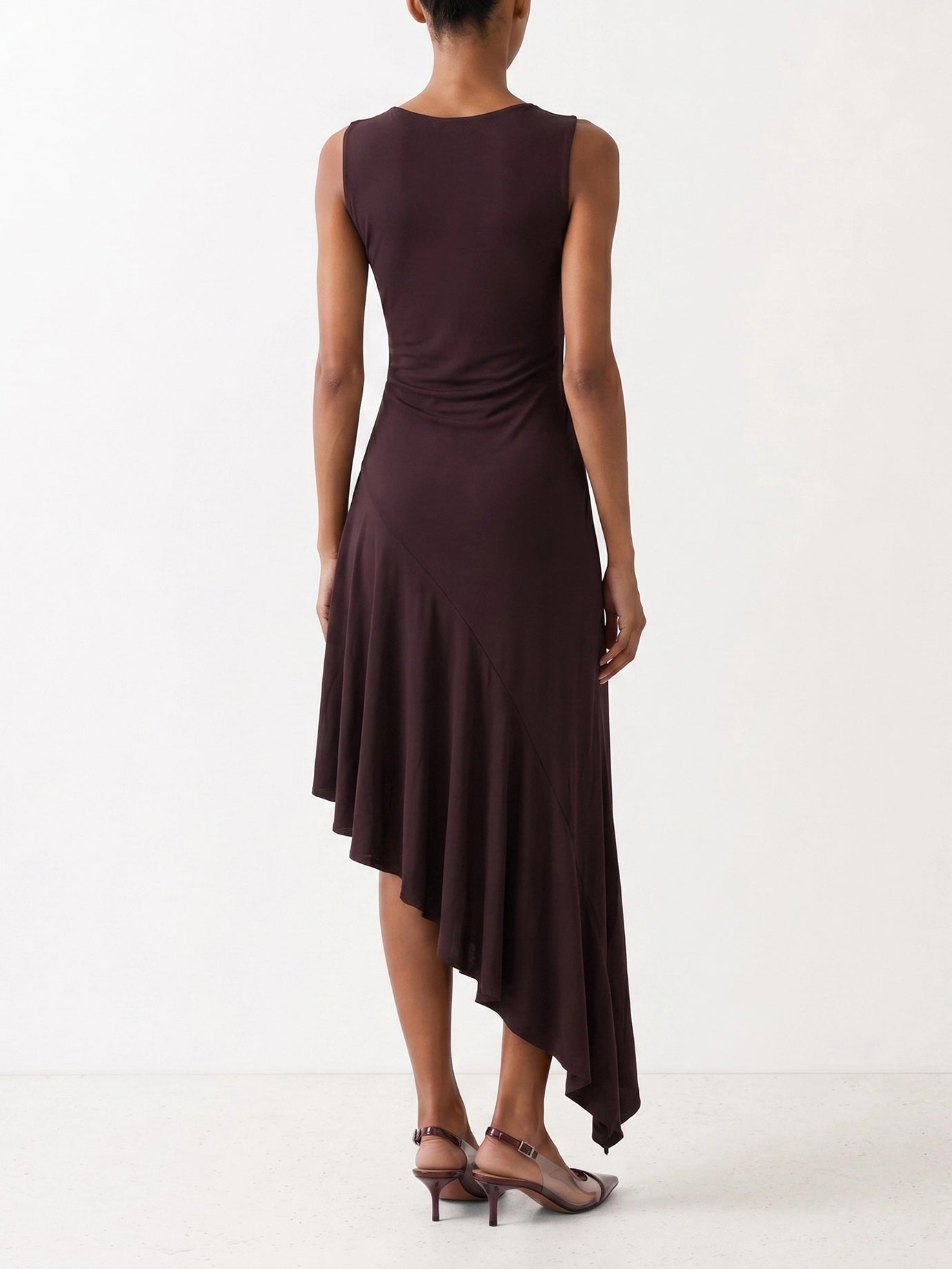 Midi dresses Solid colour  Bordeaux - Alaïa Women | PDP | VIETTI Online Store | thumbnail_6